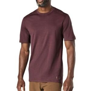 SMARTWOOL Merino 150 Baselayer maroon short sleeve size medium